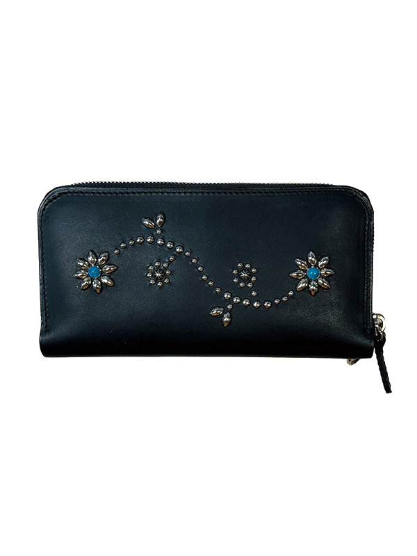 TMT レザー 財布 メンズ レディース 長財布 牛革 本革 INDIGO LEATHER