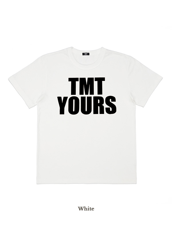 TMT Tシャツ TMT YOURS BIG 3 メンズ レディース 半袖 ブランド 綿 100％ 白 黒 おしゃれ かっこいい TCSS24SP04