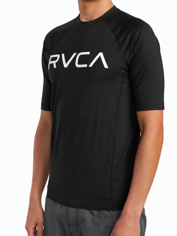 RVCA ルーカ ラッシュガード 半袖Tシャツ M,XLサイズ ブラック RVCA ルーカ 半袖 Tシャツ メンズ ラッシュガード 水陸両用