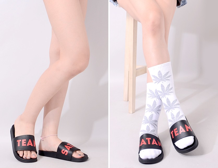 TEAM SATAN チームサタン サンダル レディース メンズ ユニセックス おしゃれ ブランド ぺたんこ LOGO SLIDE シャワーサンダル  スポーツサンダル TSSLIDE001