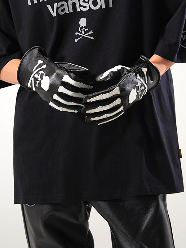 VANSON（バンソン） × MASTERMIND WORLD BONE GLOVES CUSTOM マスター
