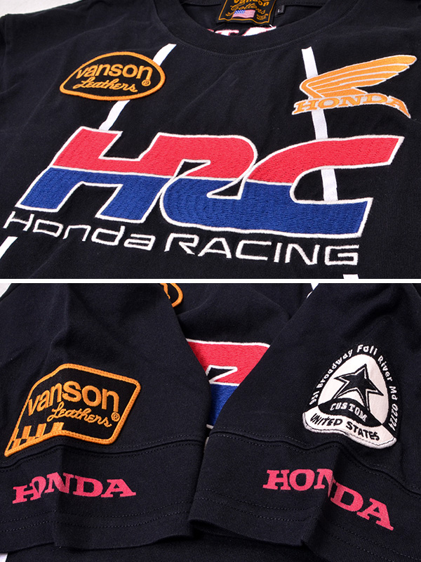 VANSON（バンソン） 【在庫処分】VANSON HONDA ホンダ Tシャツ メンズ