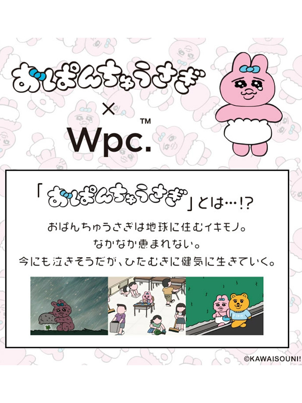 Wpc 傘 おぱんちゅうさぎ んぽちゃむ コラボ 可愛い シャイニーアンブレラ OP-23-PT001-TM NP-23-PT001-TM｜rodeobros｜06