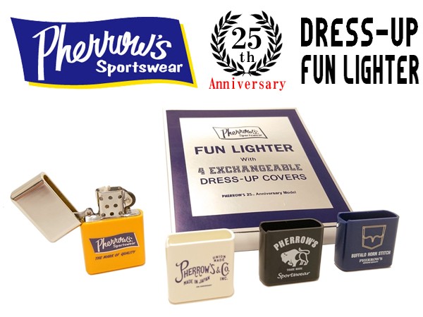 フェローズ ファンライター Pherrow's 25周年記念 ジッポーライター 4色着せ替え 16W-FUN LIGHTER 新品  :16w-fun-lighter:服の福助商店 - 通販 - Yahoo!ショッピング