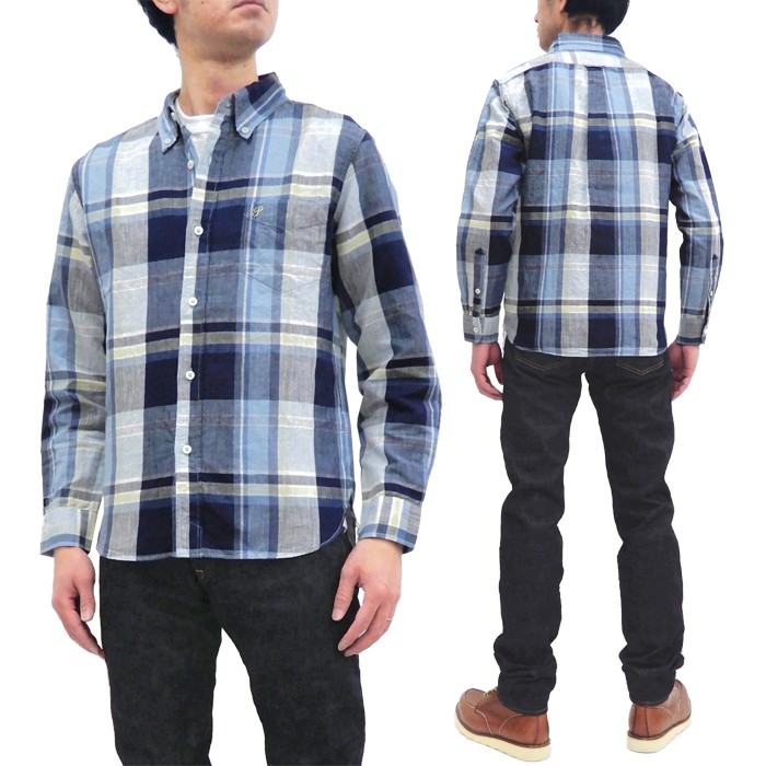 Pherrow's（フェローズ） ボタンダウンシャツ Pherrows インディゴ先