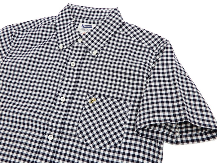 Pherrow's（フェローズ） ダブルガーゼ ボタンダウンシャツ 半袖シャツ