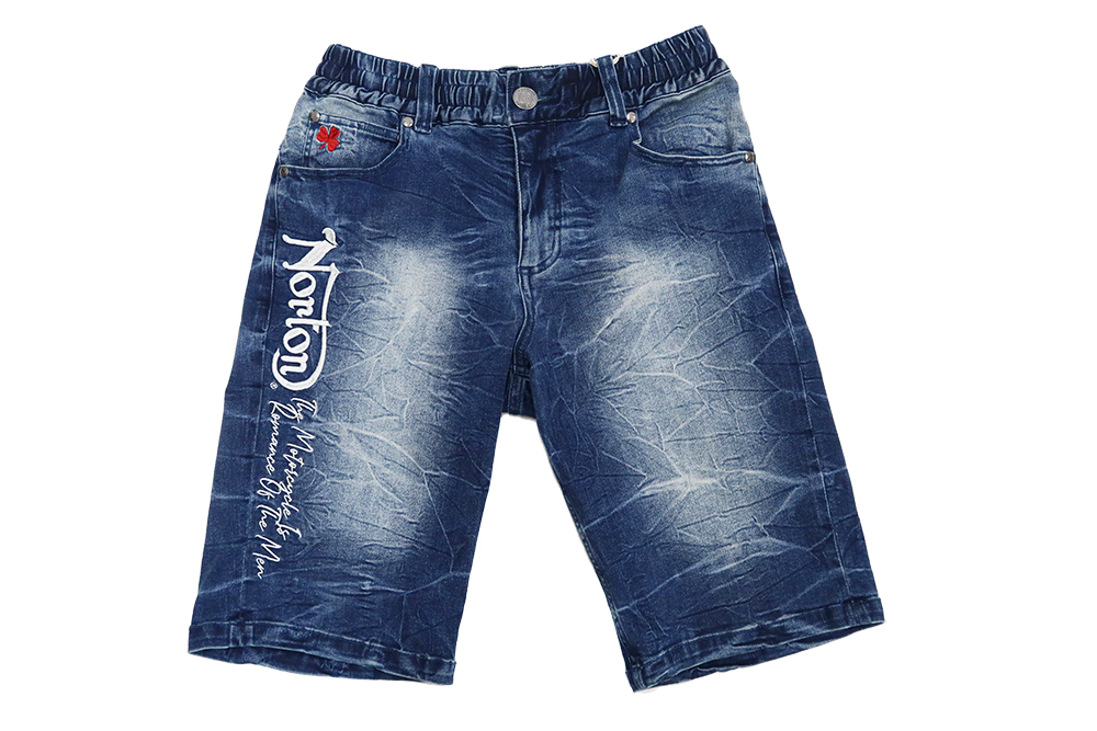 noremid 刺繍入りダークデニムワイドパンツ NoREMID ダークデニム ワイドパンツ - メルカリ