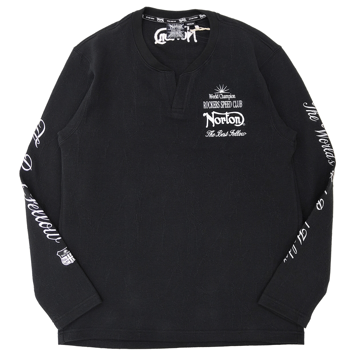 ノートン Norton ノートン（NORTON） 長袖T 同色ラメ刺繍 服