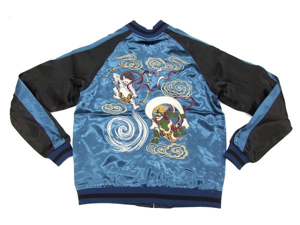 ジャパネスク スカジャン 3RSJ-003 風神雷神 Japanesque メンズ