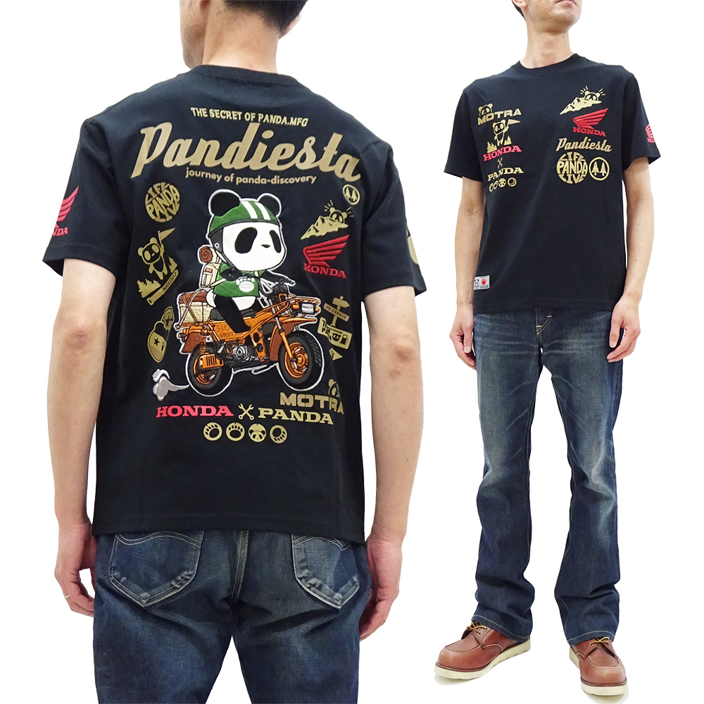 PANDIESTA（パンディエスタ） HONDA MOTRA 半袖Tシャツ コラボ 刺繍T