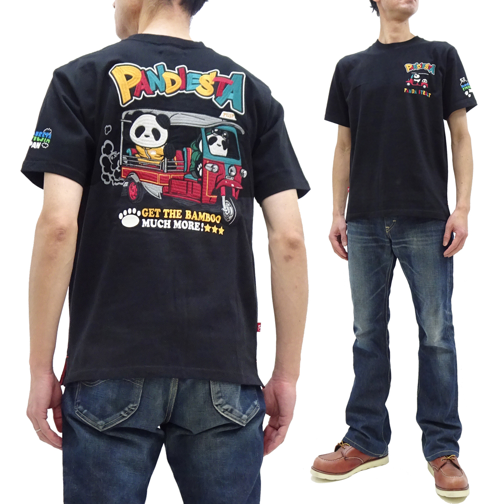 PANDIESTA（パンディエスタ） 半袖Tシャツ トゥクトゥク 熊猫三輪車