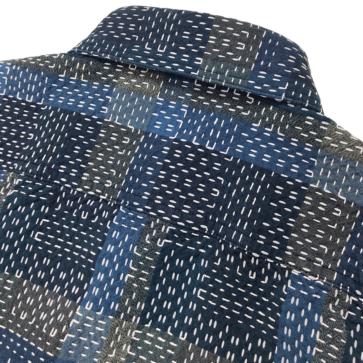 STUDIO D'ARTISAN（ステュディオ・ダ・ルチザン） 野良着刺し子シャツ