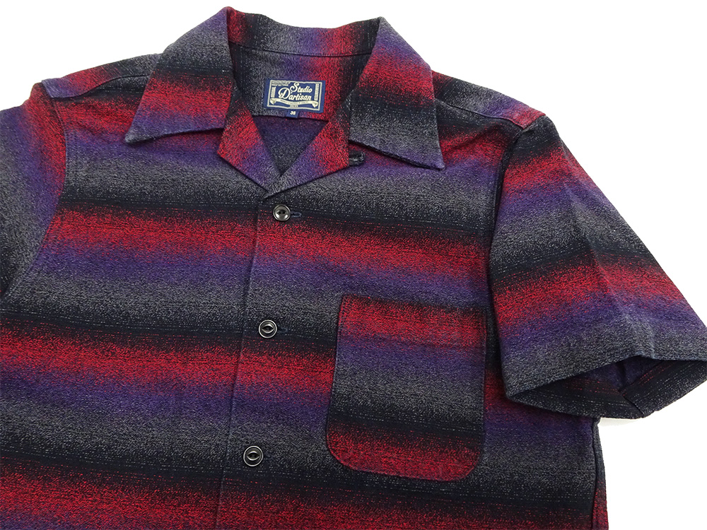 【新品】ステュディオダルチザン　TASOGARE 長袖シャツ 5707 38 STUDIO D'ARTISAN ステュディオダルチザン ユーズドインディゴ