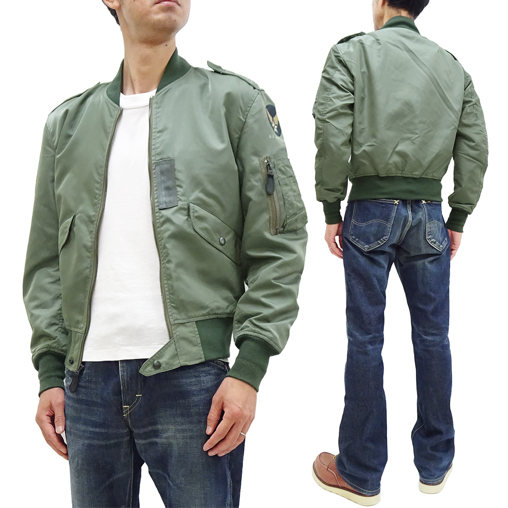 ヒューストン L-2B フライトジャケット HOUSTON ミリタリージャケット タイトシルエット 5L-2BX セージ 新品 : 5l-2bx :  服の福助商店 - 通販 - Yahoo!ショッピング