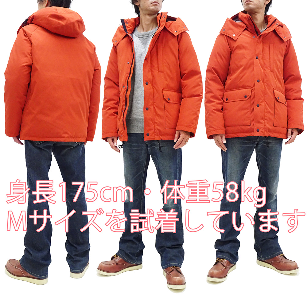 ザンター T/Cクロス ダウンジャケット ZANTER JAPAN NEW DOWN PARKA ダウンパーカー 800フィルパワー オレンジ  6730 新品