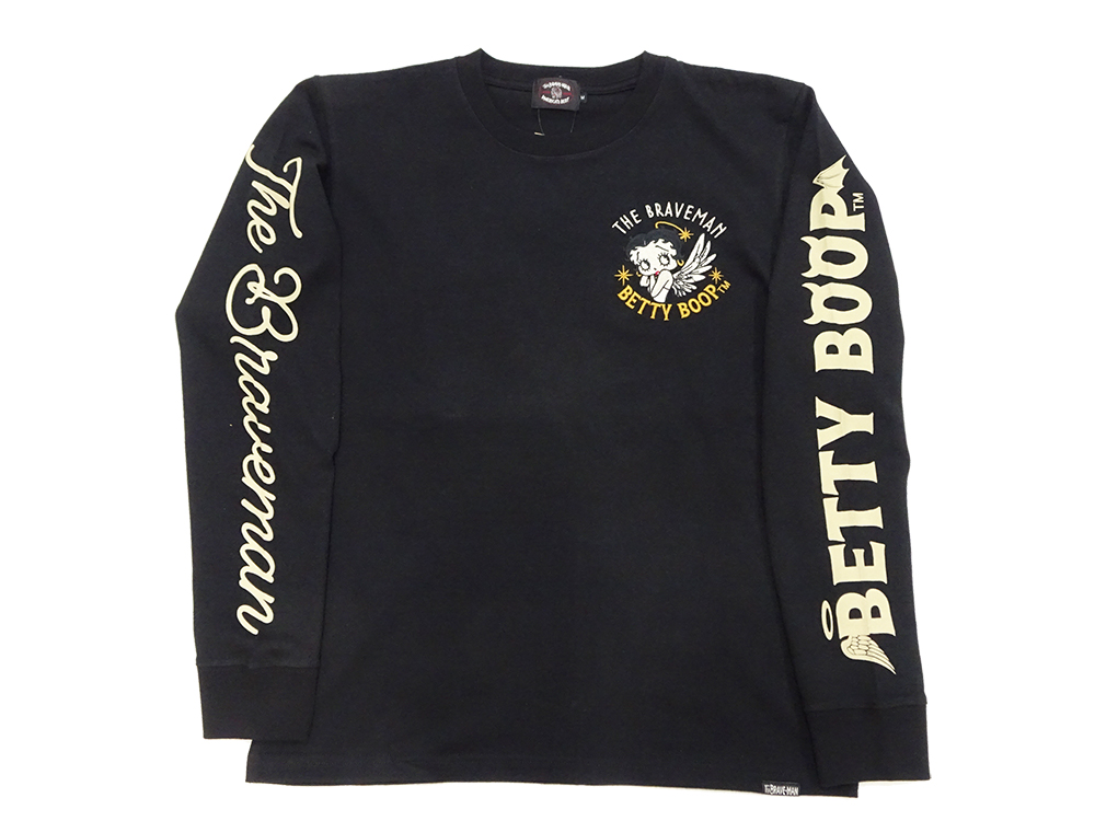 BETTY BOOP ベティ・ブープ ブレイブマン 長袖Tシャツ