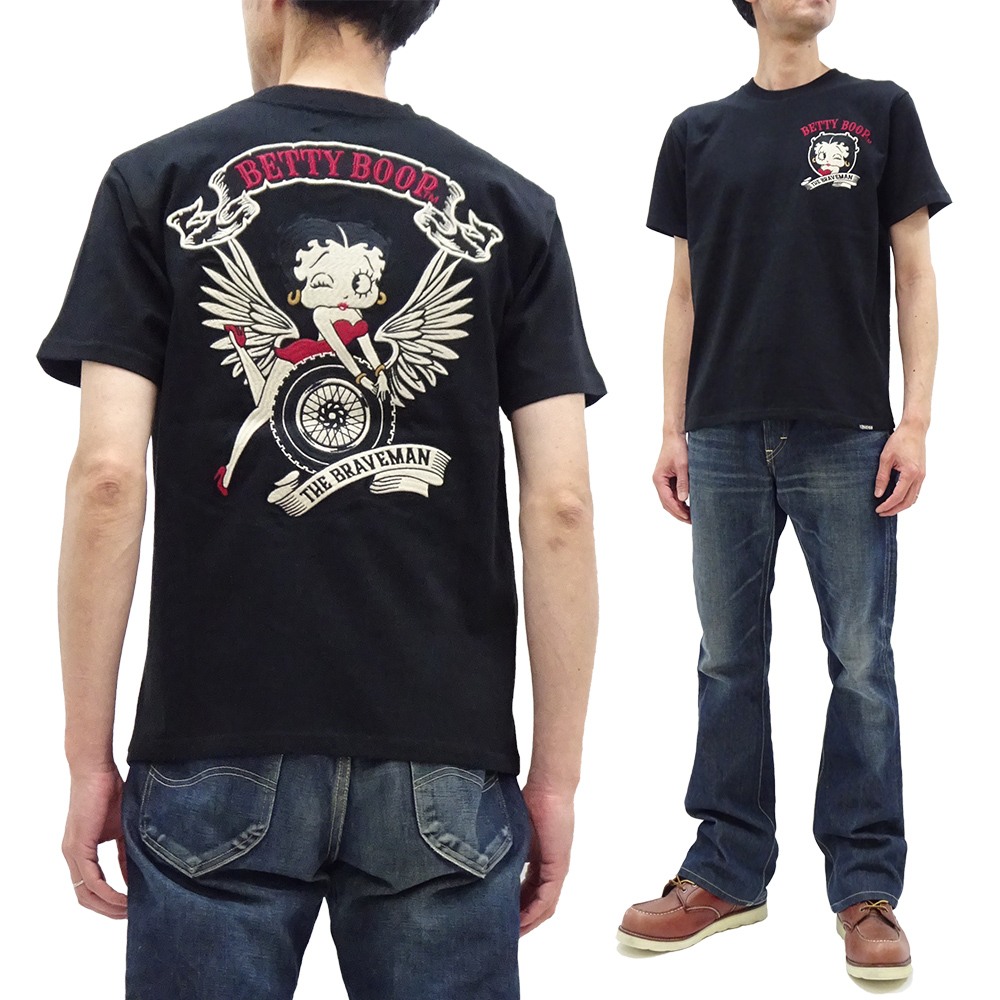 BETTY BOOP ベティ・ブープ ブレイブマン Tシャツ モーター