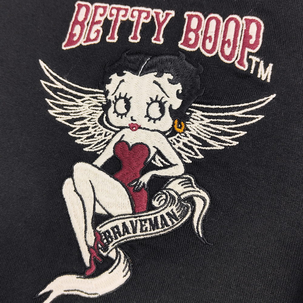 BETTY BOOP ベティ・ブープ ブレイブマン 長袖Tシャツ