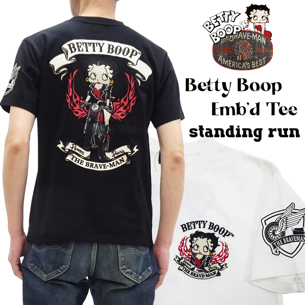 BETTY BOOP（ベティ ブープ） ブレイブマン Tシャツ スタンディング