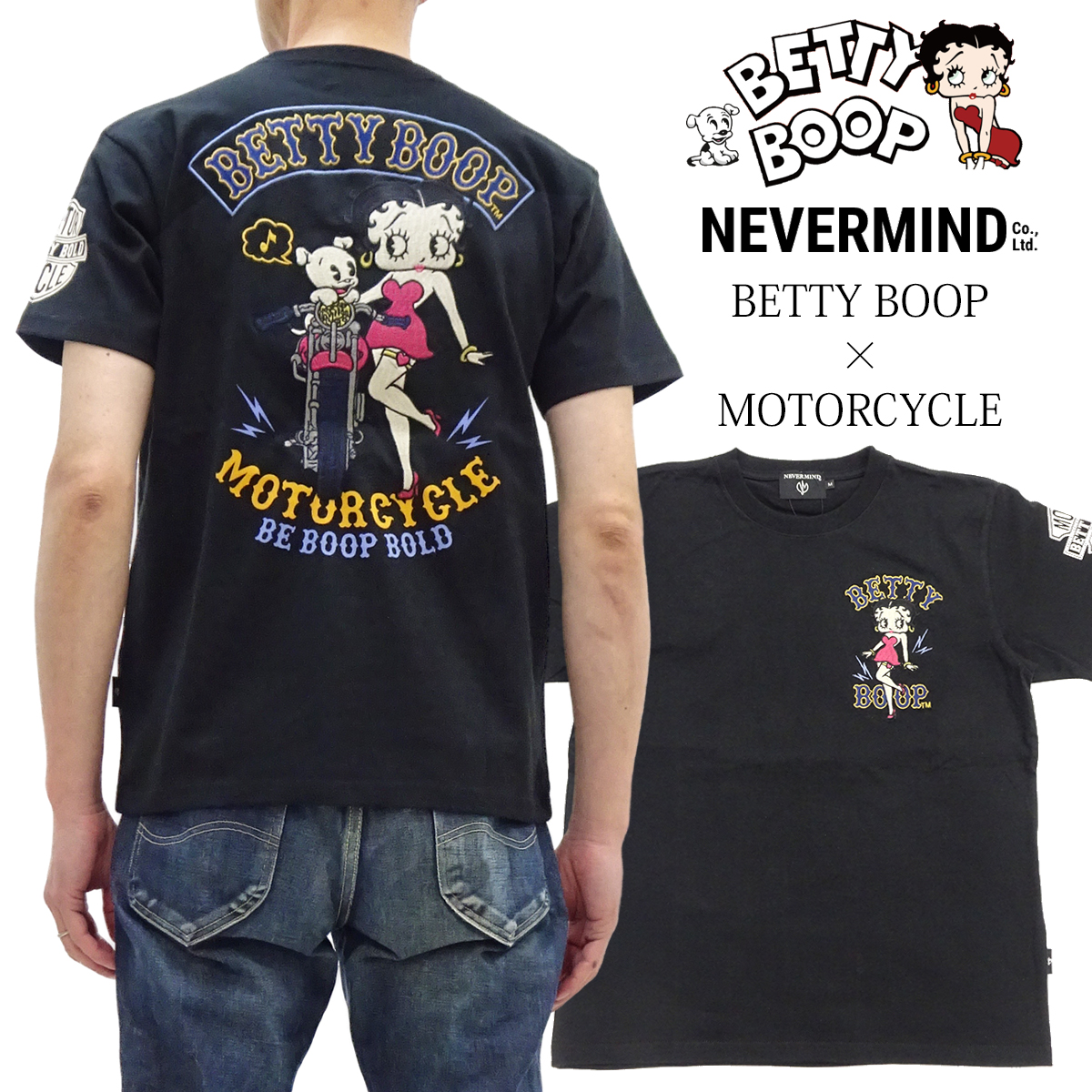 BETTY BOOP（ベティ ブープ） 半袖Tシャツ ベティちゃん＆パジー