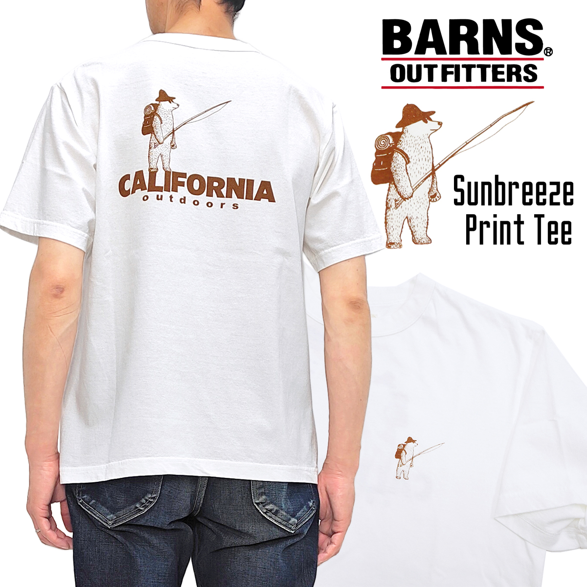 BARNS OUTFITTERS（バーンズ アウトフィッターズ） バーンズ プリントT 