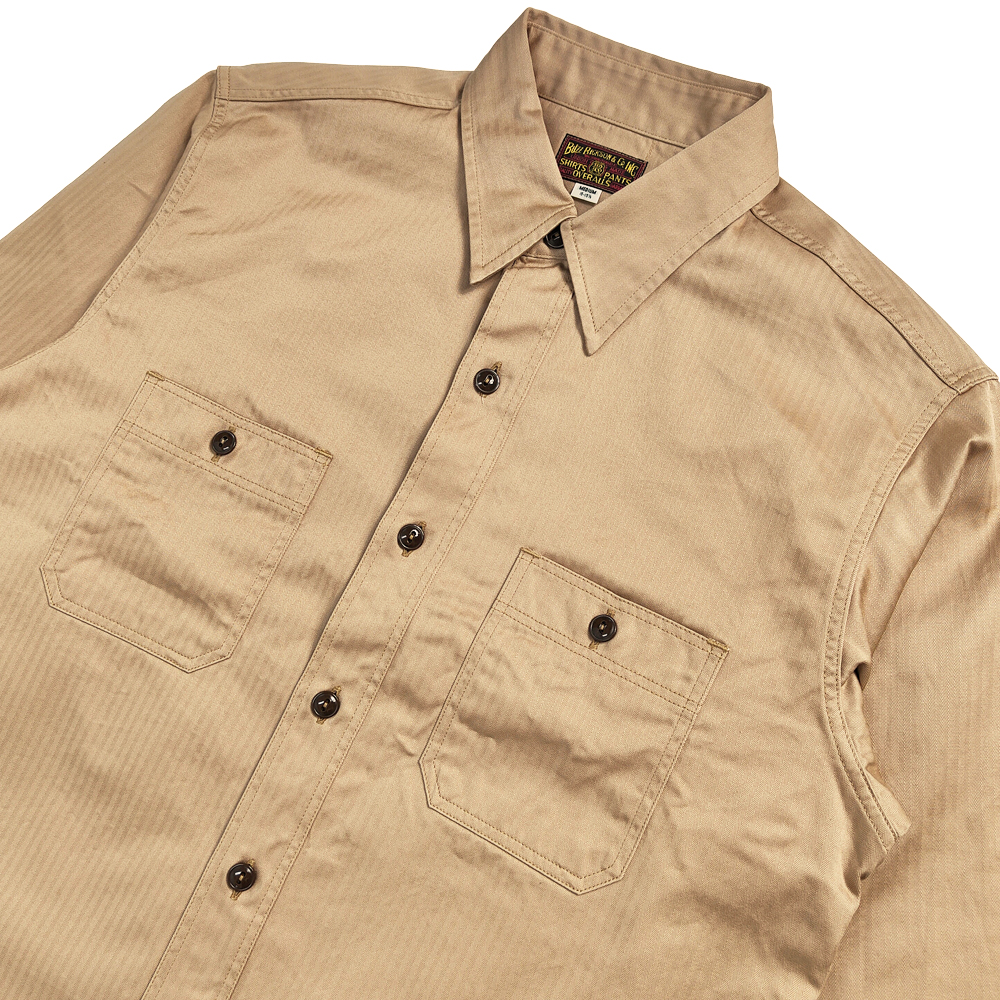 BUZZ RICKSON'S バズリクソンズ HERRINGBONE WORK SHORT SLEEVE