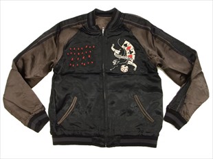 バックストリートクローラー スカジャン BSJ-18 スカル チャコール