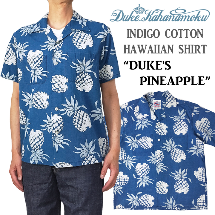 タグ付き未使用 DUKE KAHANAMOKU パイナップル ハワイアンシャツ