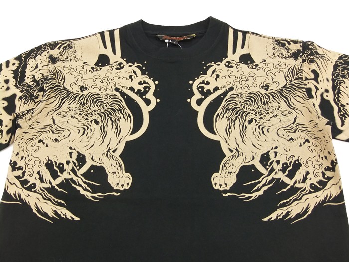 SATORI さとり 和柄 七分袖Tシャツ 悟り 7分袖Tee GPT-003 荒波月夜