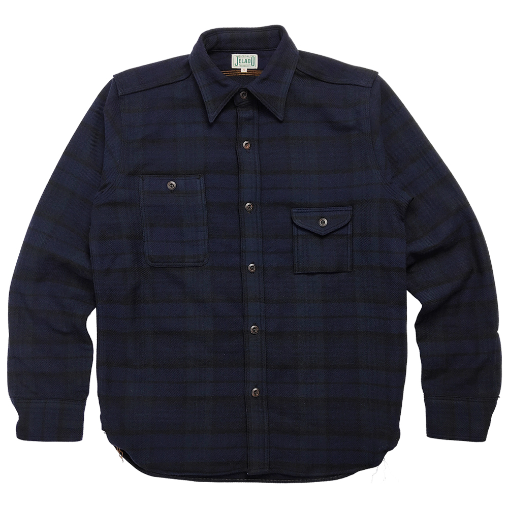 JELADO ジェラード ウールコットン ワークシャツ スモーカーシャツ ダークチェック 長袖シャツ JP03105 新品 : 服の福助商店 - 通販  - Yahoo!ショッピング