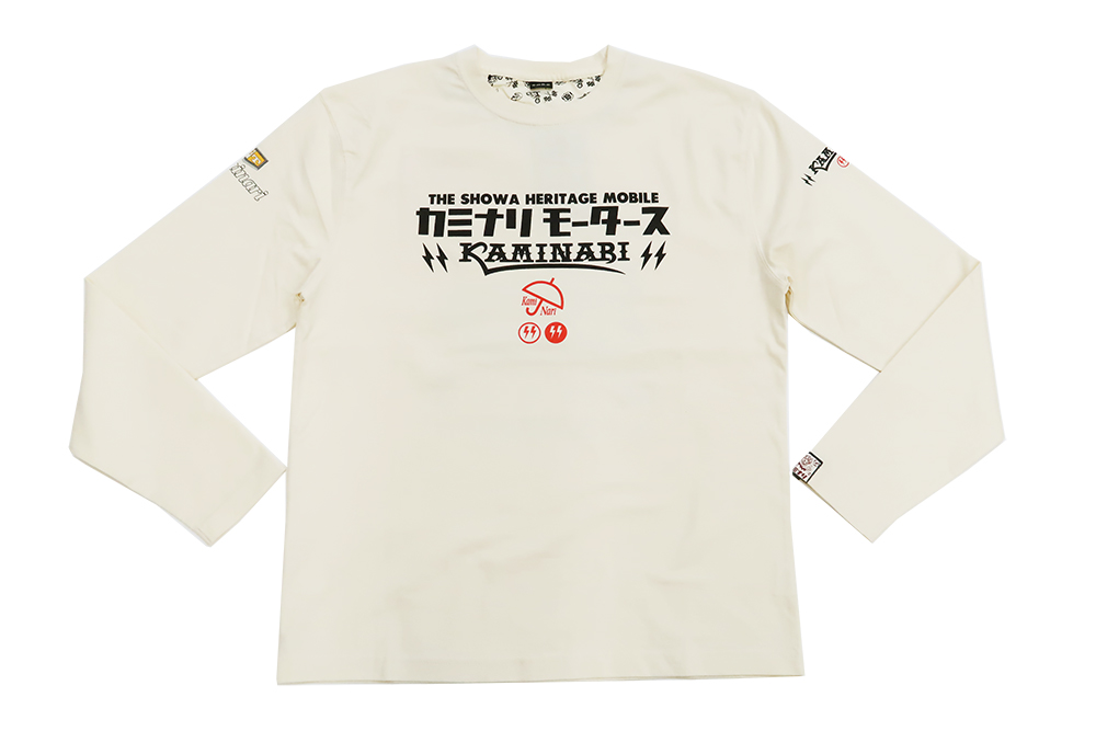 カミナリモータース 長袖Tシャツ KAMINARI ロンT ハードトップ四代目