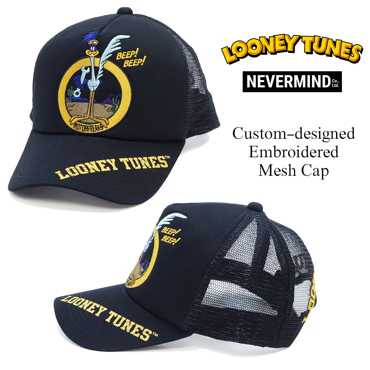 LOONEY TUNES CLASSIC ロードランナー メッシュキャップ NEVERMIND