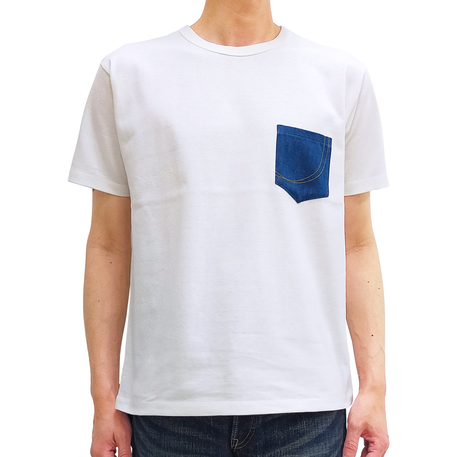 桃太郎ジーンズTシャツセット 桃太郎ジーンズ 銅丹レーベル デニムポケット Tシャツ Momotaro
