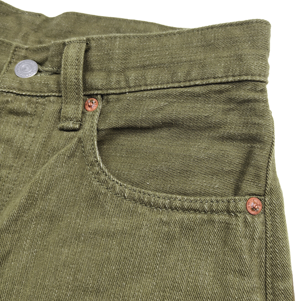 お歳暮 2024 桃太郎ジーンズ グリーンデニムパンツ Momotaro Jeans 10.5oz パンツ