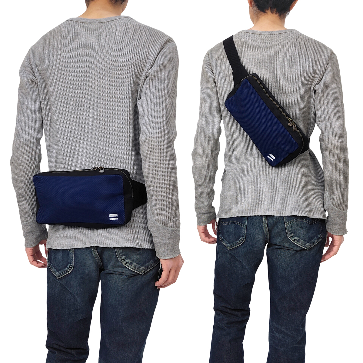 S　①松阪もめん刺し子ショルダーバッグ 桃太郎ジーンズ 刺し子 ショルダーバッグ Momotaro Jeans ボディ