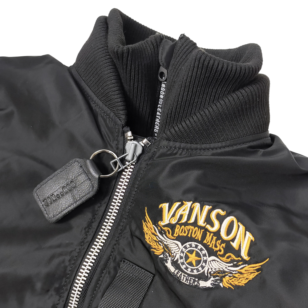 VANSON バンソン MA-1 フライトジャケット 着脱式フロントネック VANSON バンソン MA-1 フライトジャケット 着脱式フロントネック