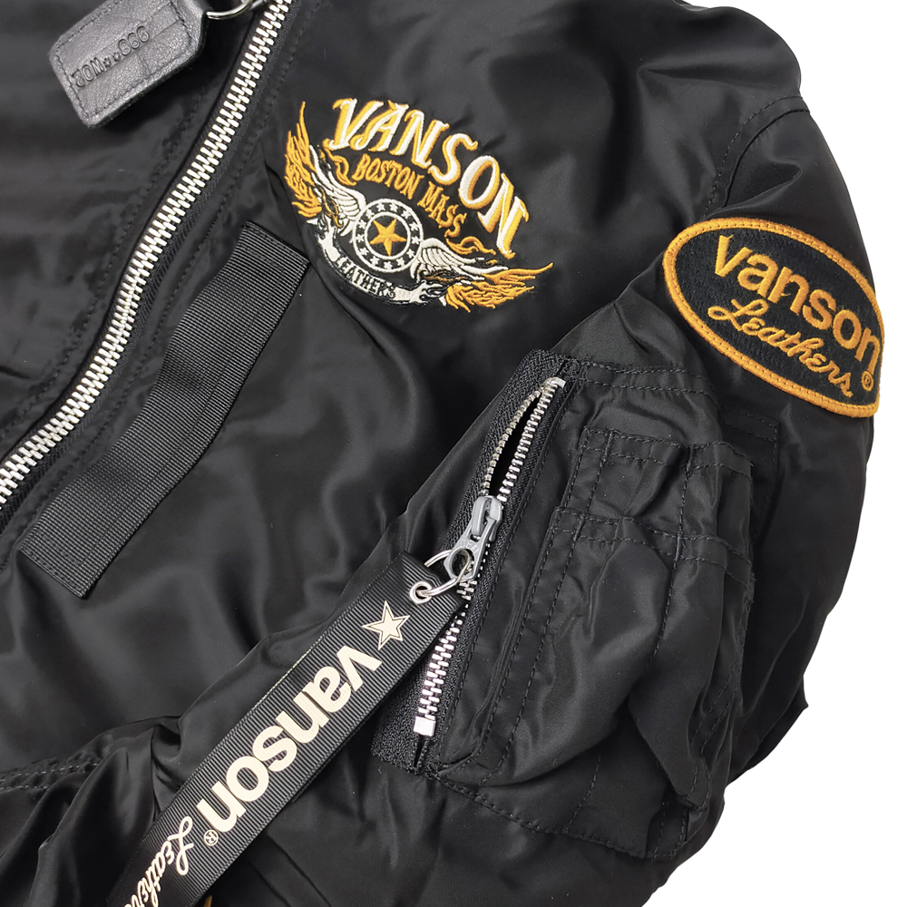VANSON バンソン MA-1 フライトジャケット 着脱式フロントネック VANSON バンソン MA-1 フライトジャケット 着脱式フロントネック