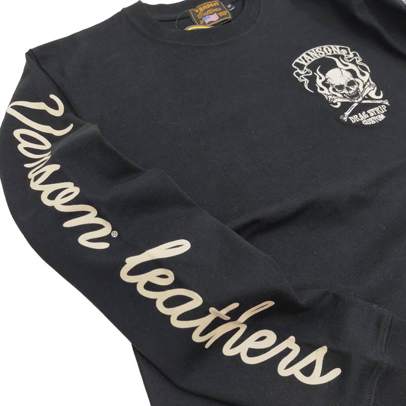 VANSON（バンソン） ロンT VANSON 長袖Tシャツ クロスボーンスカル