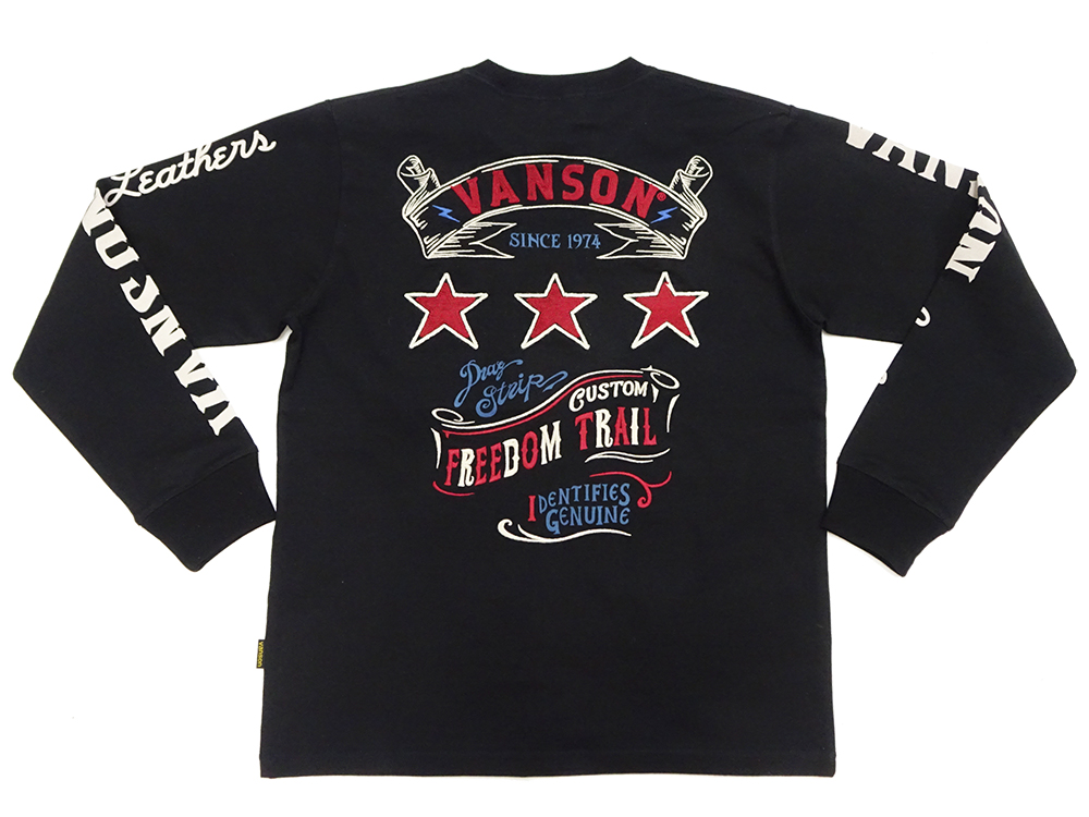 VANSON（バンソン） ロンT VANSON 長袖Tシャツ トリプルスター