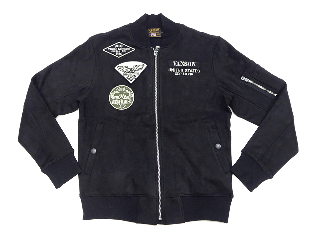 VANSON（バンソン） 起毛プレーティング MA-1 VANSON ストレッチ