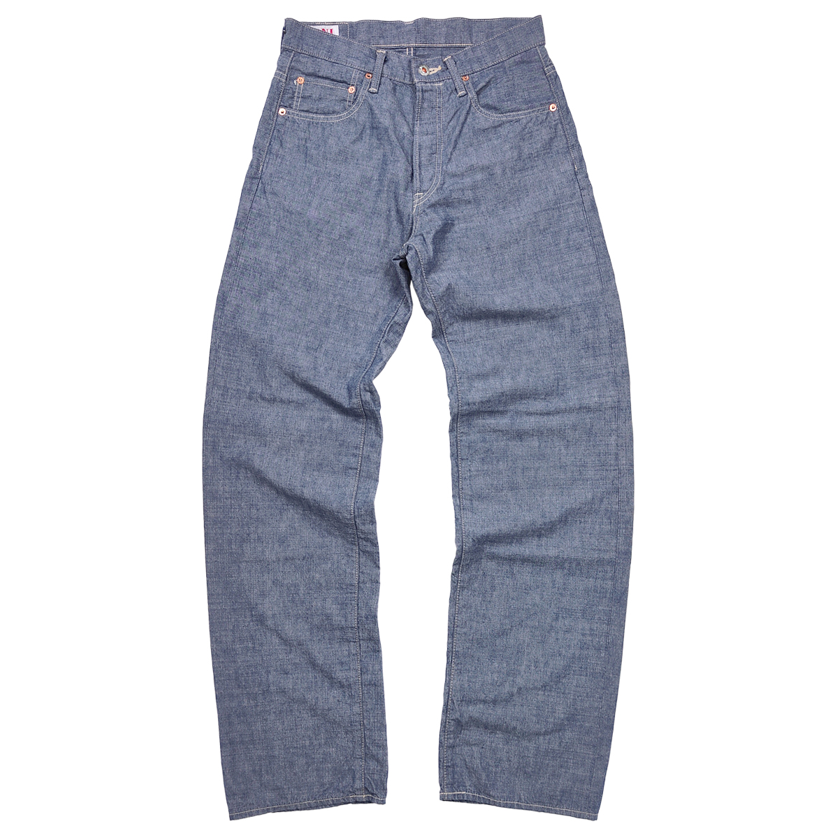 ONI DENIM 鬼デニム ONI-757-BRD セルビッチ トラウザーズ 鬼デニム シャンブレーパンツ ONI Denim 8oz セルビッチ