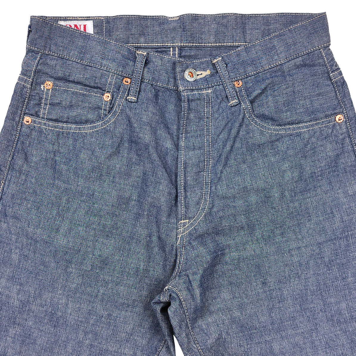 鬼デニム シャンブレーパンツ ONI Denim 8oz セルビッチ
