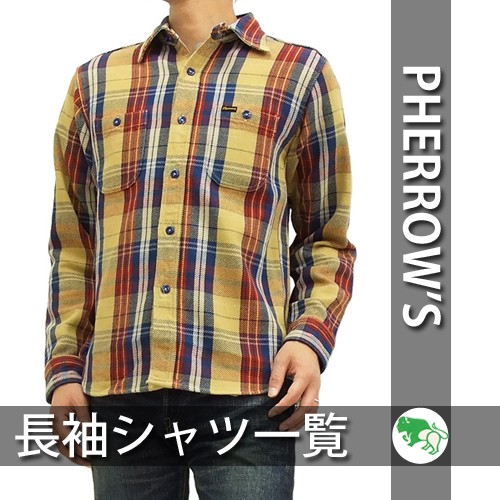 フェローズ　シャツ Pherrow's フェローズ ダブルガーゼ ボタンダウンシャツ