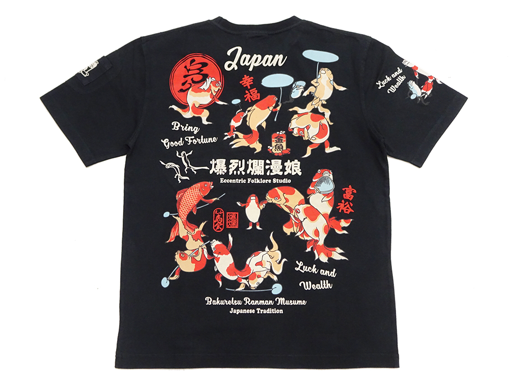 B-R-M 爆裂爛漫娘 爆裂爛漫娘 和柄 半袖Tシャツ B-R-M 爆烈 浮世絵