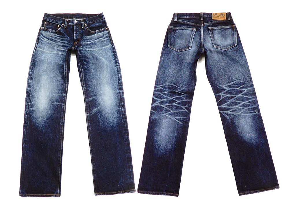 児島ジーンズ デニムパンツ 23oz セルビッチデニム ユーズド加工 児島ジーンズ デニムパンツ 23oz セルビッチデニム ユーズド加工