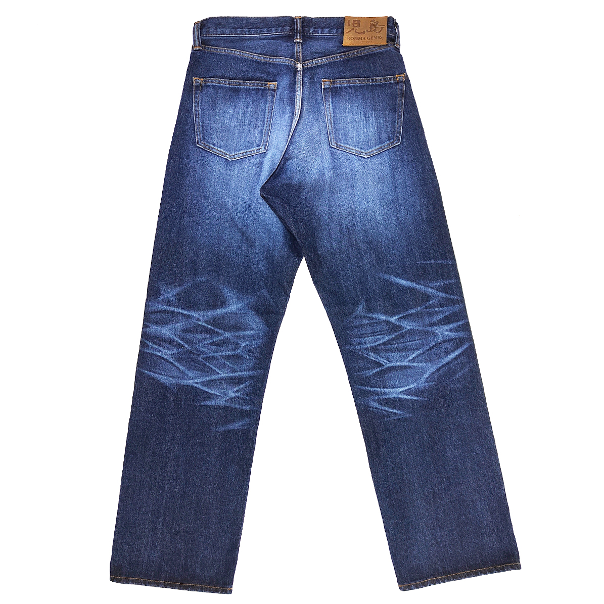 レッドムーン ジーンズ 青、黒2本セット 児島ジーンズ デニムパンツ 13oz. ワイドストレート ユーズドウェル