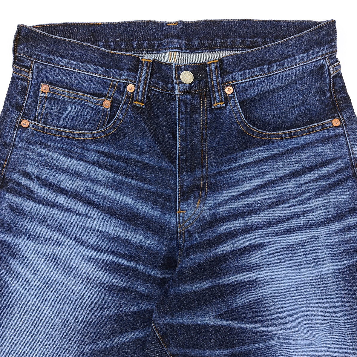 児島ジーンズ デニムパンツ 13oz. ワイドストレート ユーズドウェル