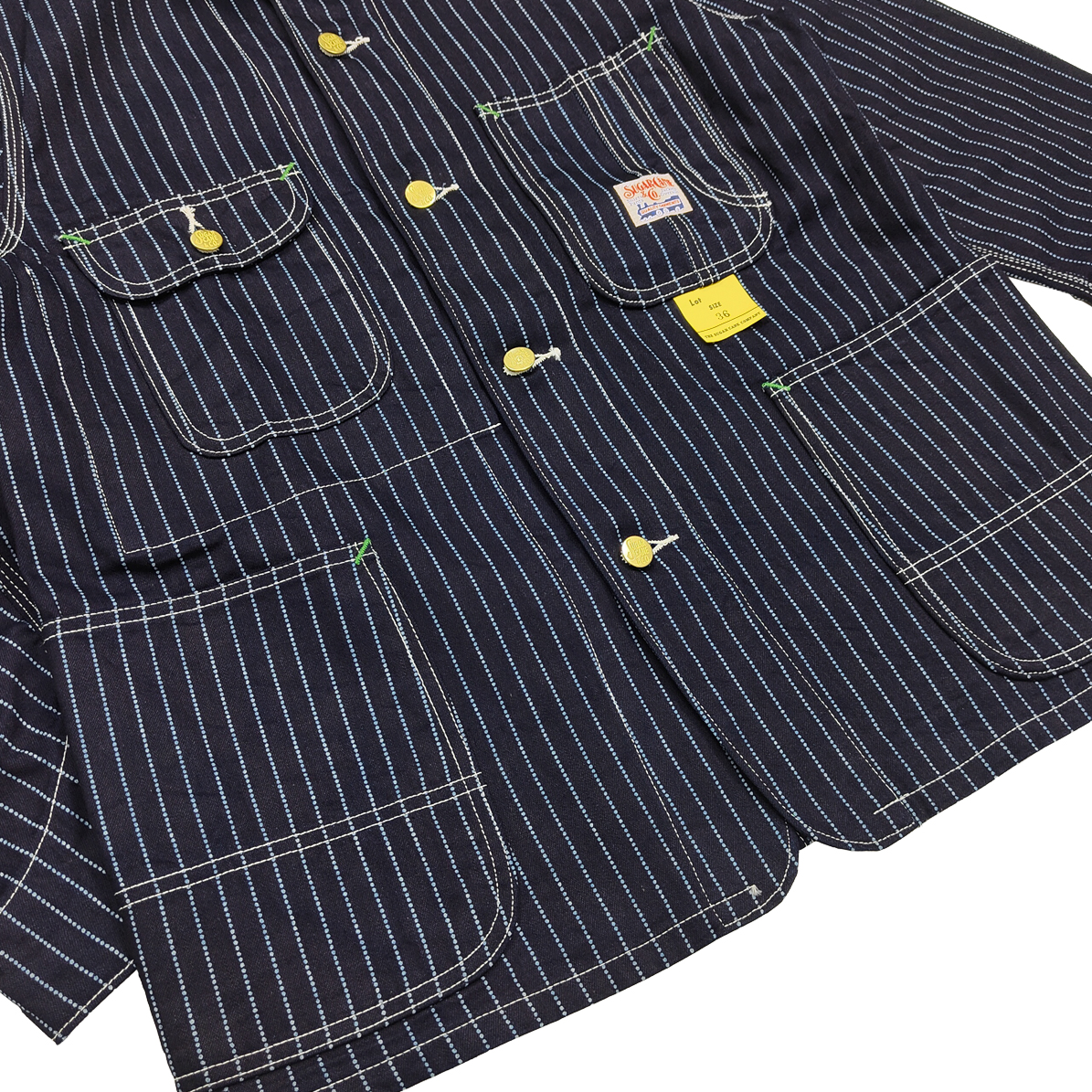 SUGAR CANE シュガーケーン 9oz ウォバッシュストライプ ワークコート