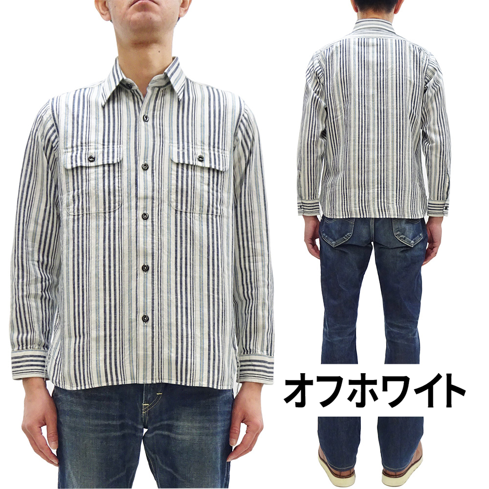 【極美品】シュガーケーン フィクションロマンス 竹製ボタン ドビーシャツ L相当 SUGAR CANE シュガーケーン フィクションロマンス 5.5oz インディゴ