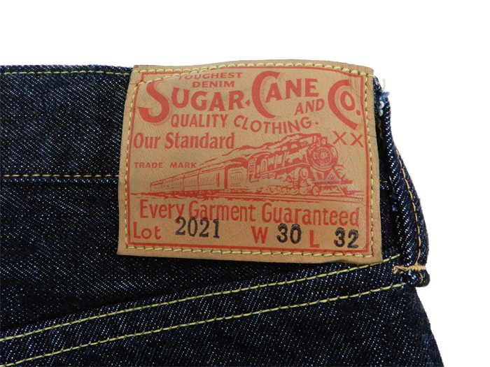 シュガーケーン ジーンズ SC42021A スリムテーパード 14.25 oz